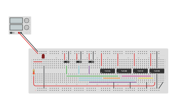 Circuit design Combinational Logic Circuits - Tinkercad