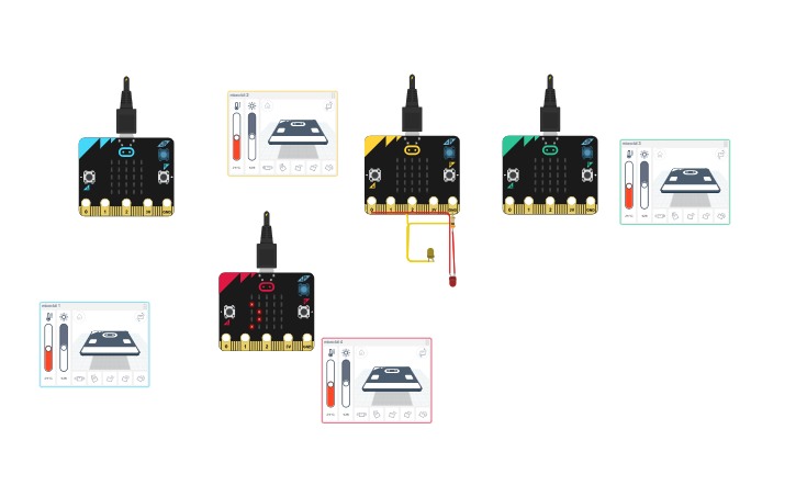 Circuit design desafío Micro:bit - Tinkercad