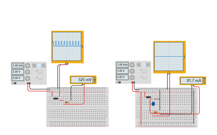 Circuit design Half-Wave Rectifier - Tinkercad