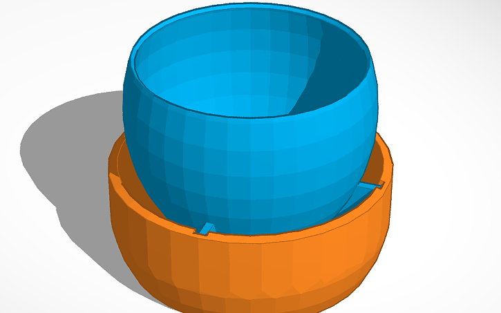3D design Small Plant Pot - Tinkercad