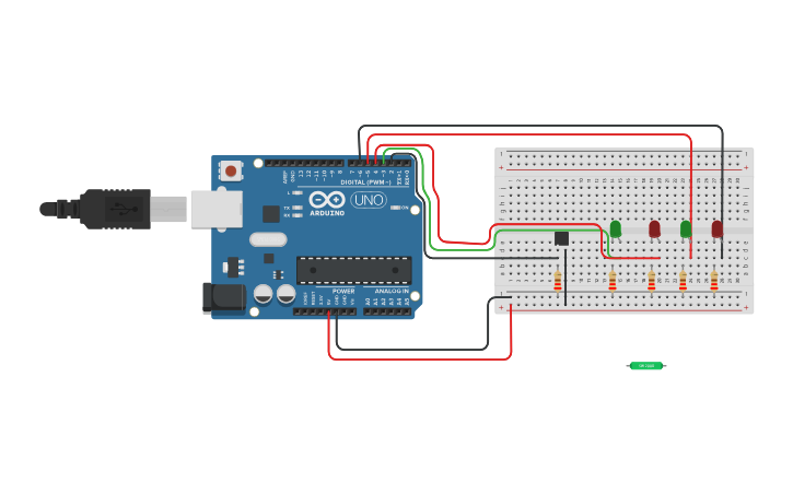 Circuit design Tilt Sensor - Tinkercad