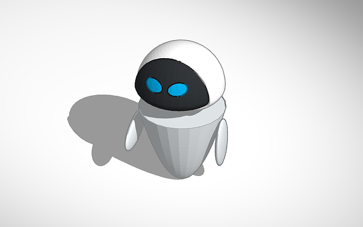 3D design Cute assistant robot - Tinkercad