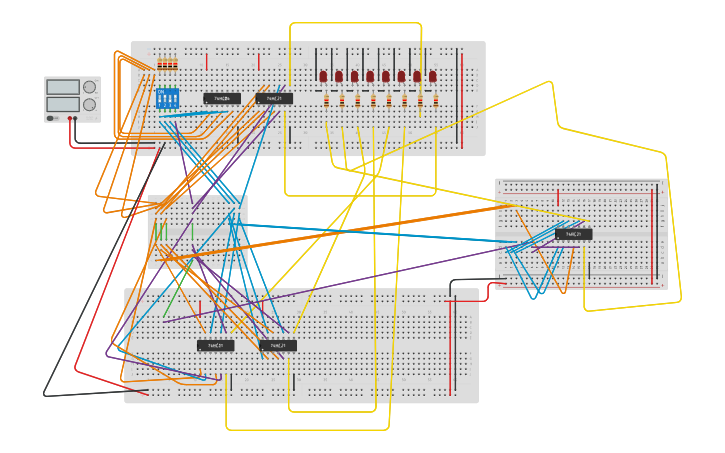 Circuit design Decorder - Tinkercad