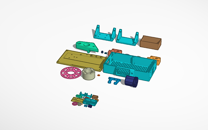 3D design PET RECYCLING MACHINE PARTS - Tinkercad
