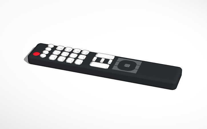 3D design remote control - Tinkercad