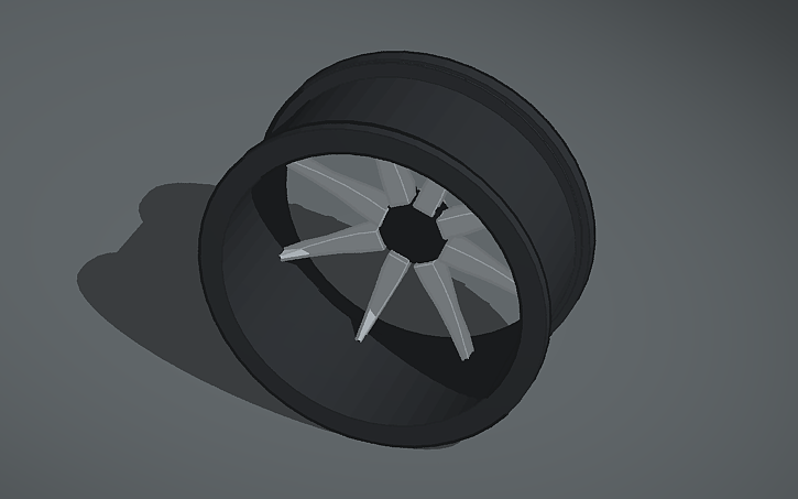 3D design Fuel MAVERICK D610 rims - Tinkercad