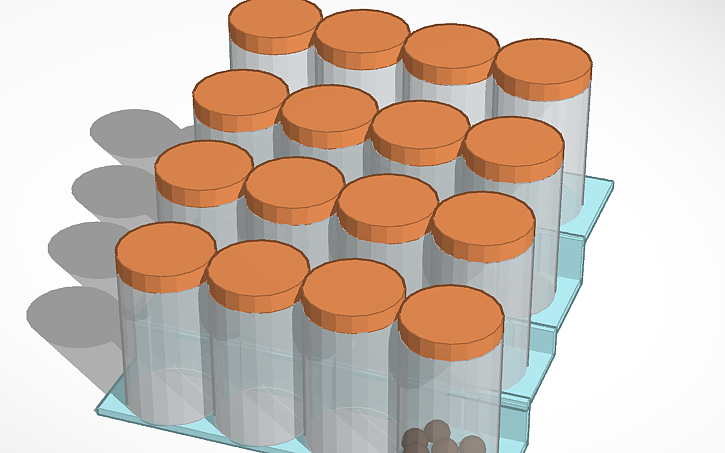 3D design Spice Rack - Tinkercad