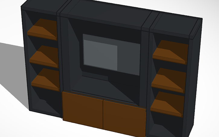 3D design Media Console - Tinkercad