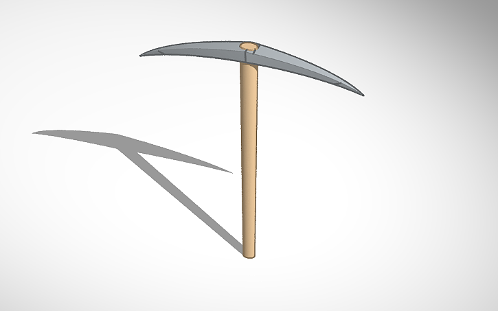3D design Pickaxe - Tinkercad
