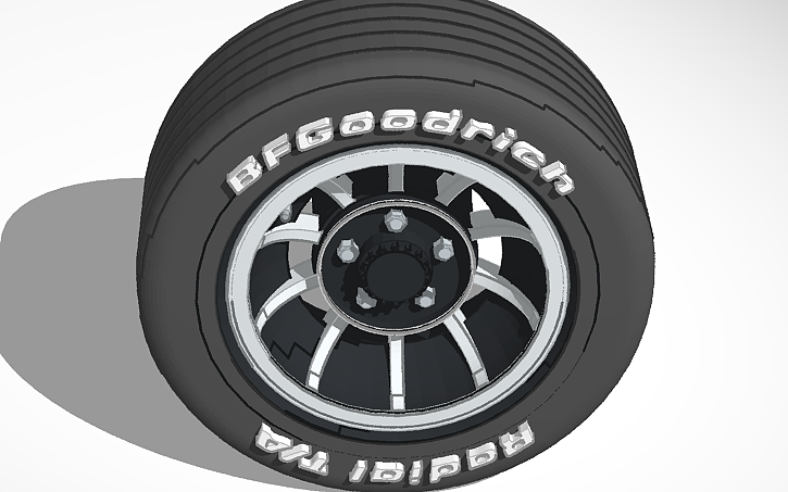 General Lee Vector Rims 3D design American Racing Vector General Lee Style Wheel w BFG Tire ...