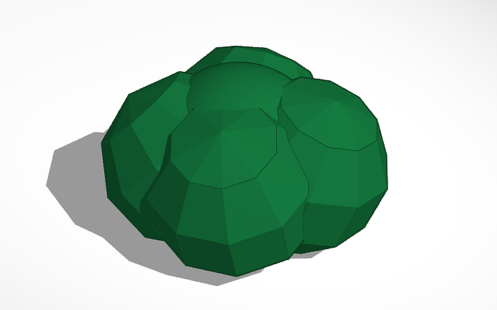 Bush Cad Model 3D design Bush Model - Tinkercad