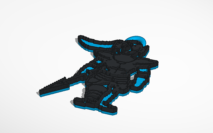 3D design Undyne Keychain - Tinkercad