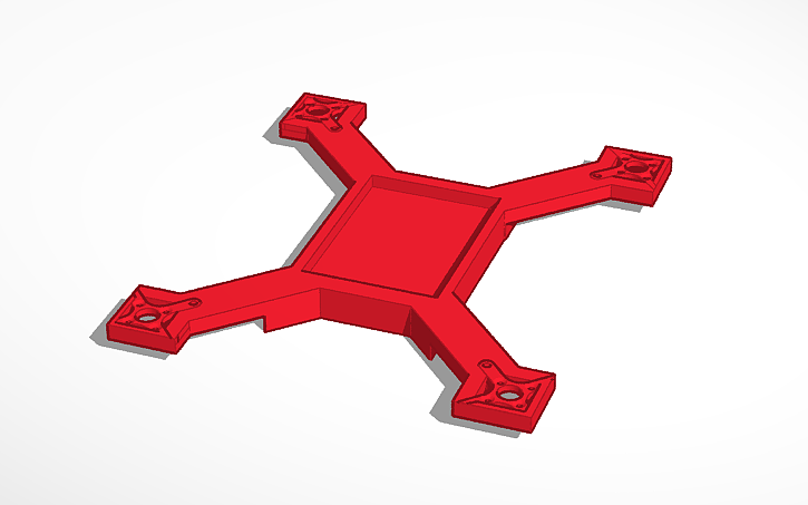 3D design FPV Drone frame - Tinkercad