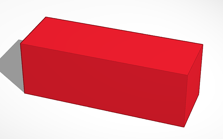 3D design rectangle - Tinkercad