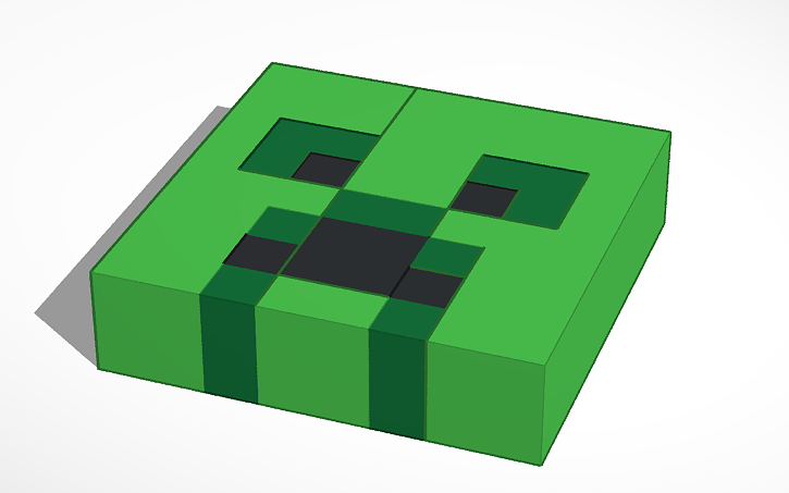 3D design CREEPER - Tinkercad