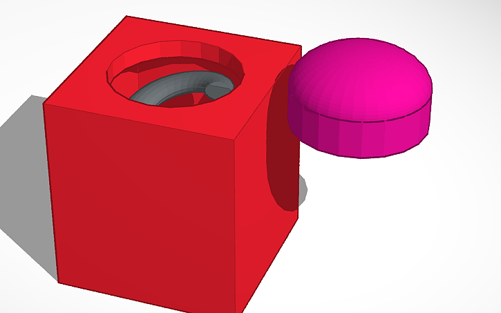 3D design Button - Tinkercad
