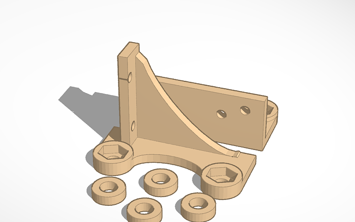 3D design InMoov Mini (60%) Raspberry Pi Zero Mount - Tinkercad