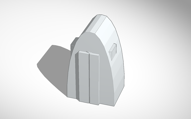 3D design plain time machine model - Tinkercad
