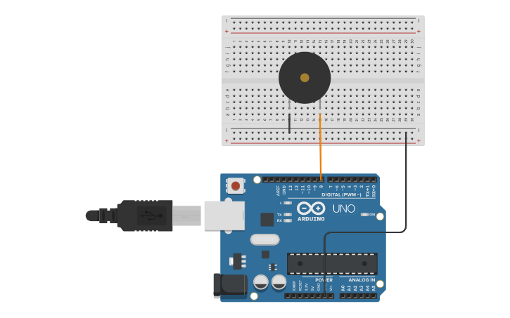 Circuit design Piezo con Arduino - Tinkercad
