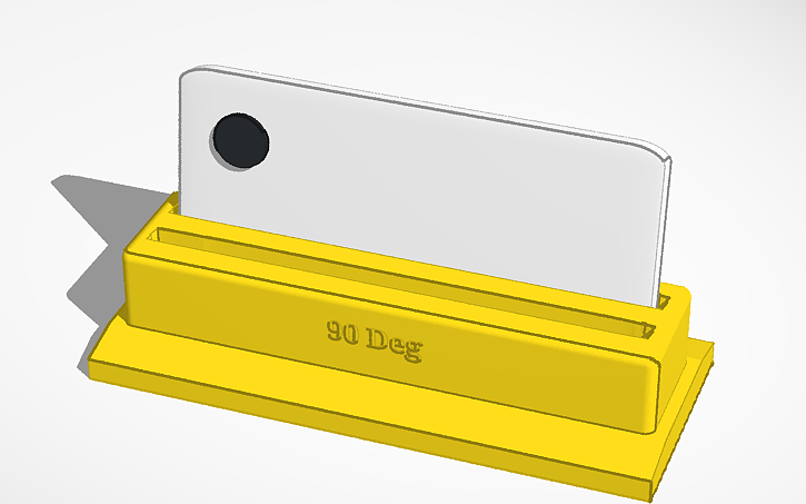 3D design Phone holder for desk or Floor Recording - Tinkercad