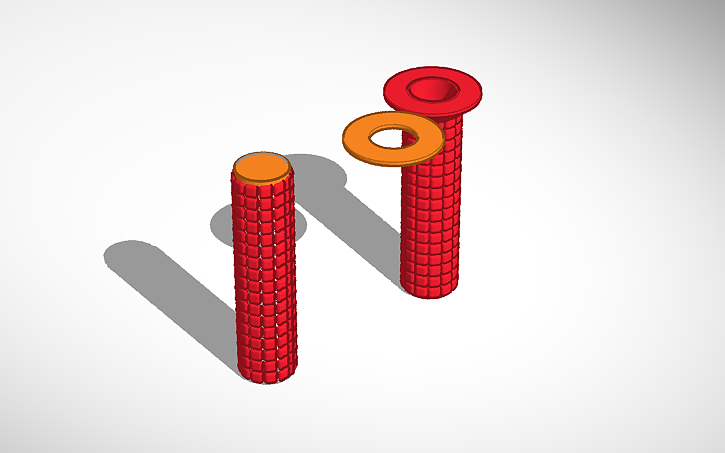 3D design bike grips - Tinkercad