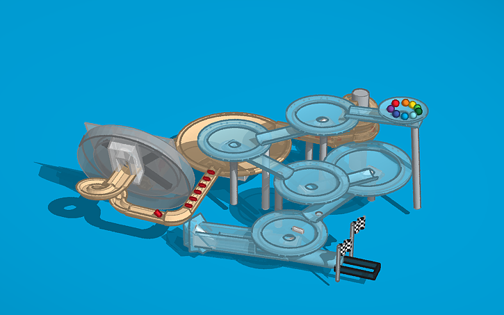 3D design Marble Run - Tinkercad