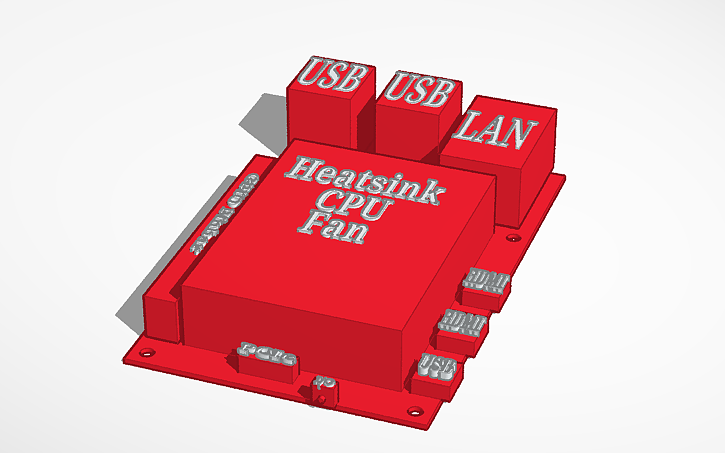 3D design Raspberry Pi 5 - Tinkercad