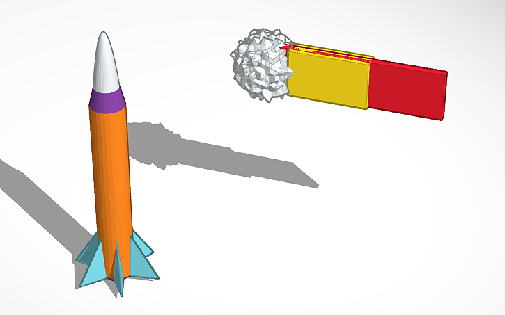 3D design Rocket - Tinkercad