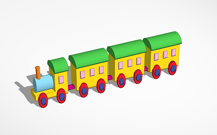 3D design Toy Train - Tinkercad