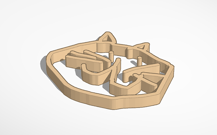 3D design cute face - Tinkercad