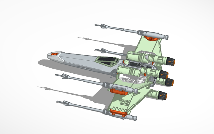 Tinkerwing 3D design The X-Wing - Tinkercad