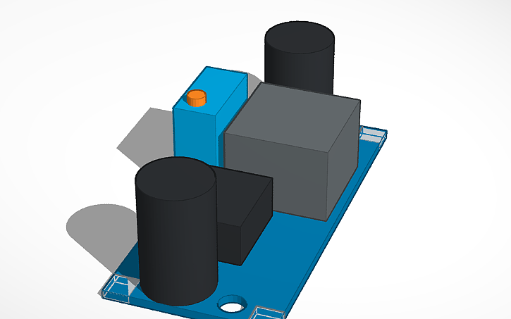 3D design LM2596S Module - Tinkercad