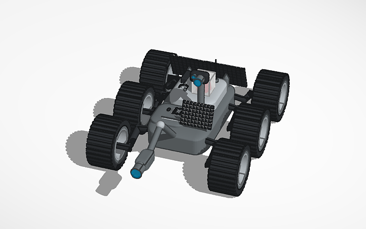Cad Block Mars Rover 3D design Mars Rover - Tinkercad