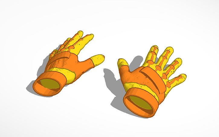 3D design gloves Phoenix standoff2 - Tinkercad