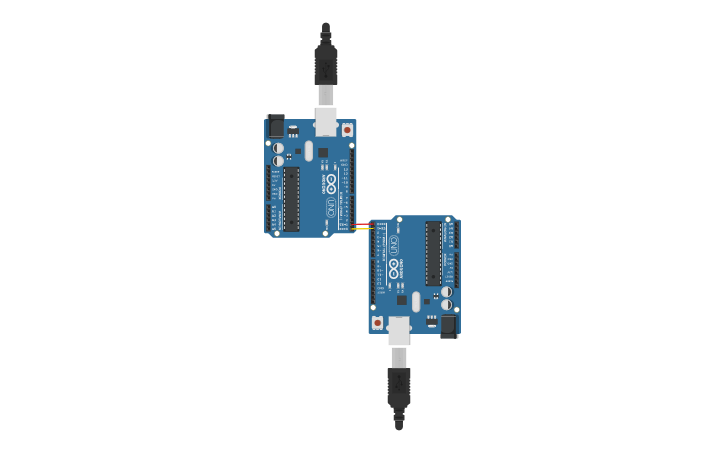Circuit design RX - TX - Tinkercad