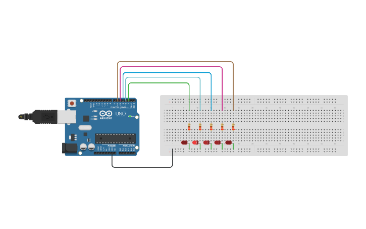 Arduino Sid Interface Circuit design SID-ARDUINO 2 - LEFT RIGHT AND BACK - Tinkercad