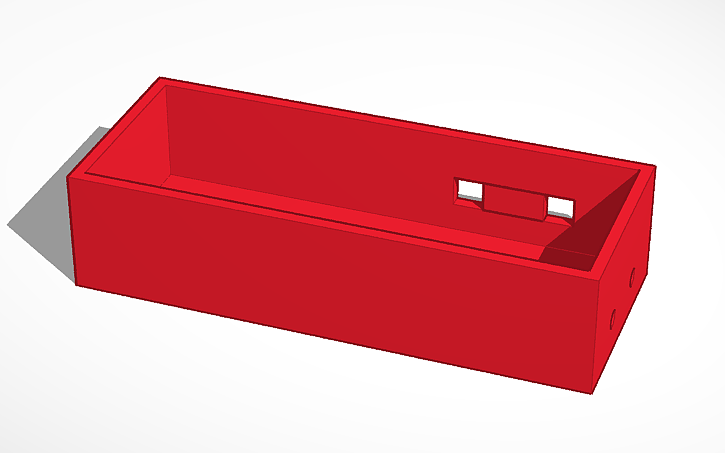 3D design Clock Box - Tinkercad