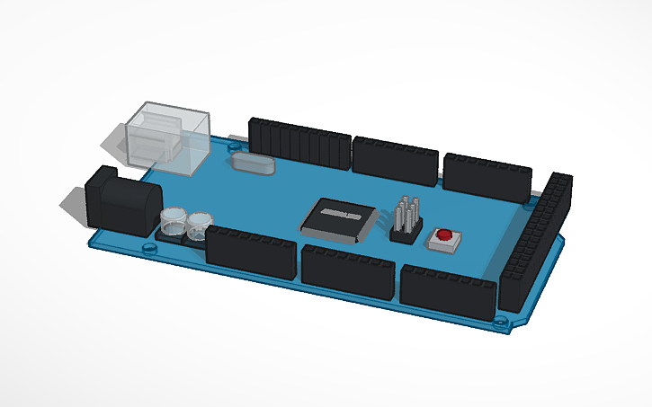 3D design Arduino Mega 2560 - Tinkercad