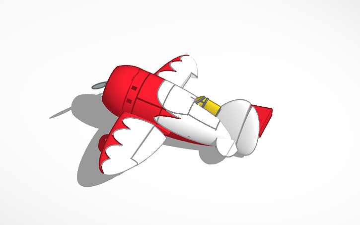3D design flygplan - Tinkercad