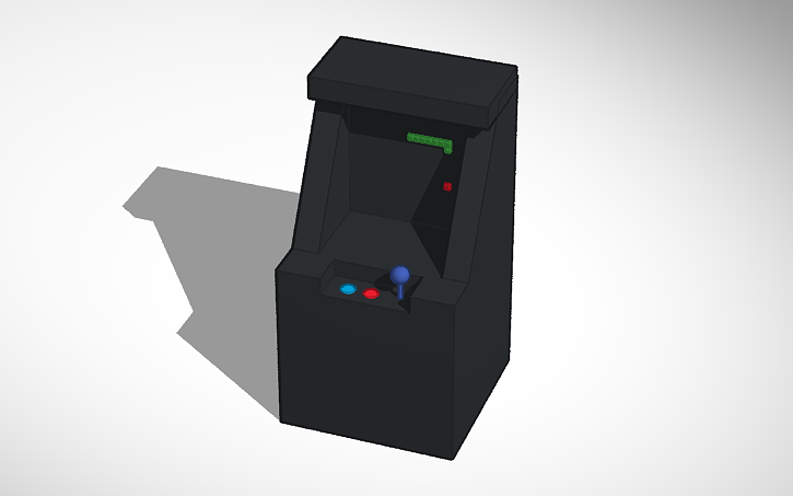 3D design arcade machine - Tinkercad