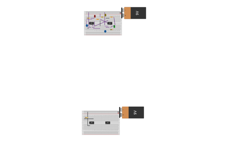 Circuit design traffic lights 555 timer - Tinkercad