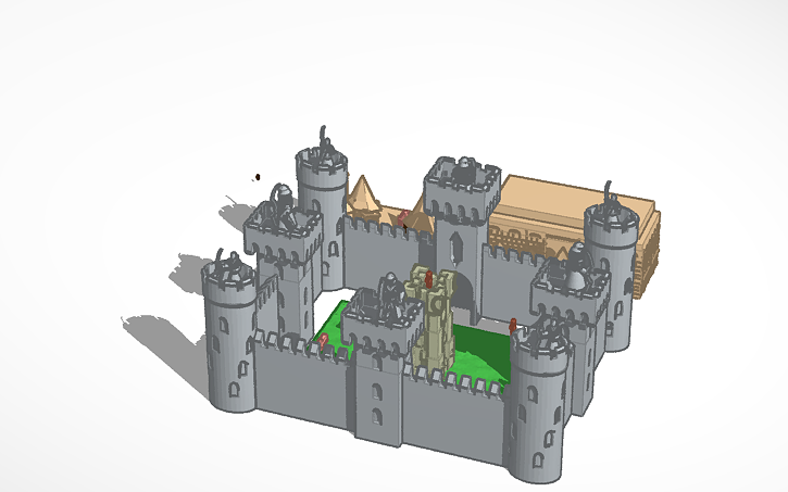 3D design Medieval World - Tinkercad
