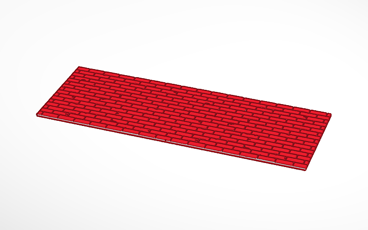 3D design Brick Pattern - Tinkercad