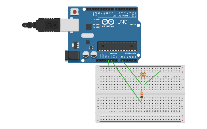 Circuit design Luxometro - Tinkercad