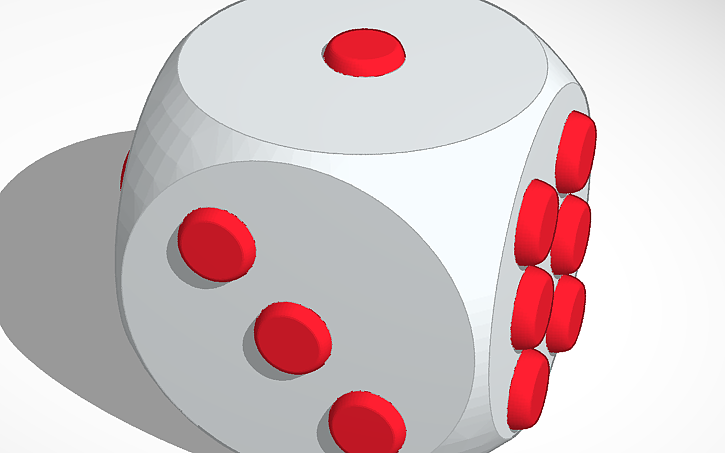 3D design The Dice - Tinkercad
