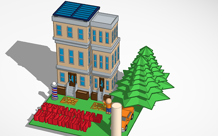 3D design SUSTAINABLE DEVELOPMENT - Tinkercad