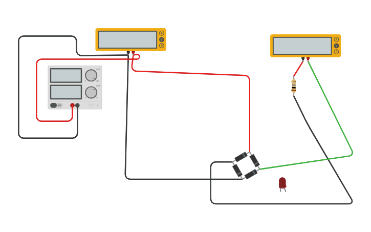 Circuit design alternate current and direct current - Tinkercad