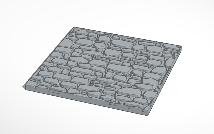 Stone Repeatable Pattern 3D design Natural Stone Repeat Pattern - Tinkercad