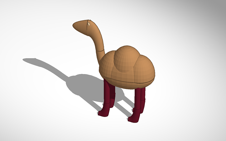 3D design Caleb the Camel - Tinkercad