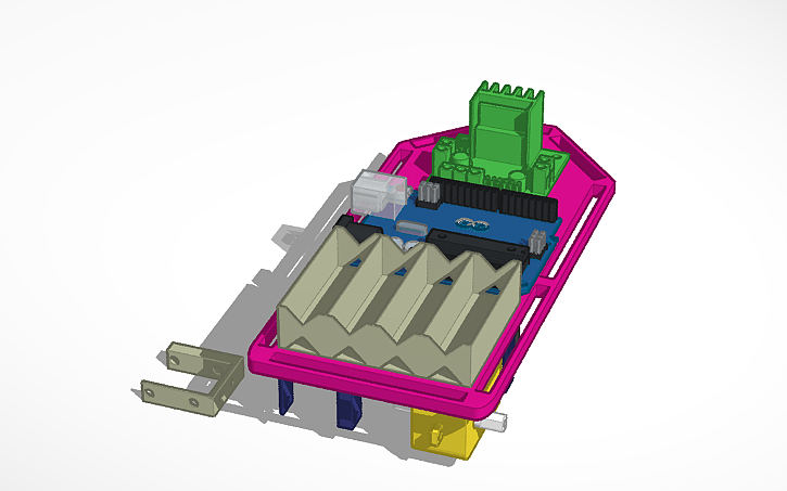 3D design Robot esquivador de obstaculos - diseño 2 - v2 - Tinkercad